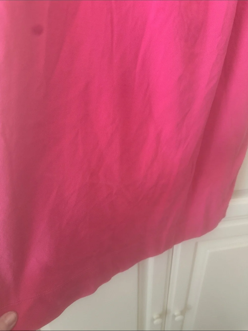 J. Crew Hot Pink Ruffle-Trim Midi Dress